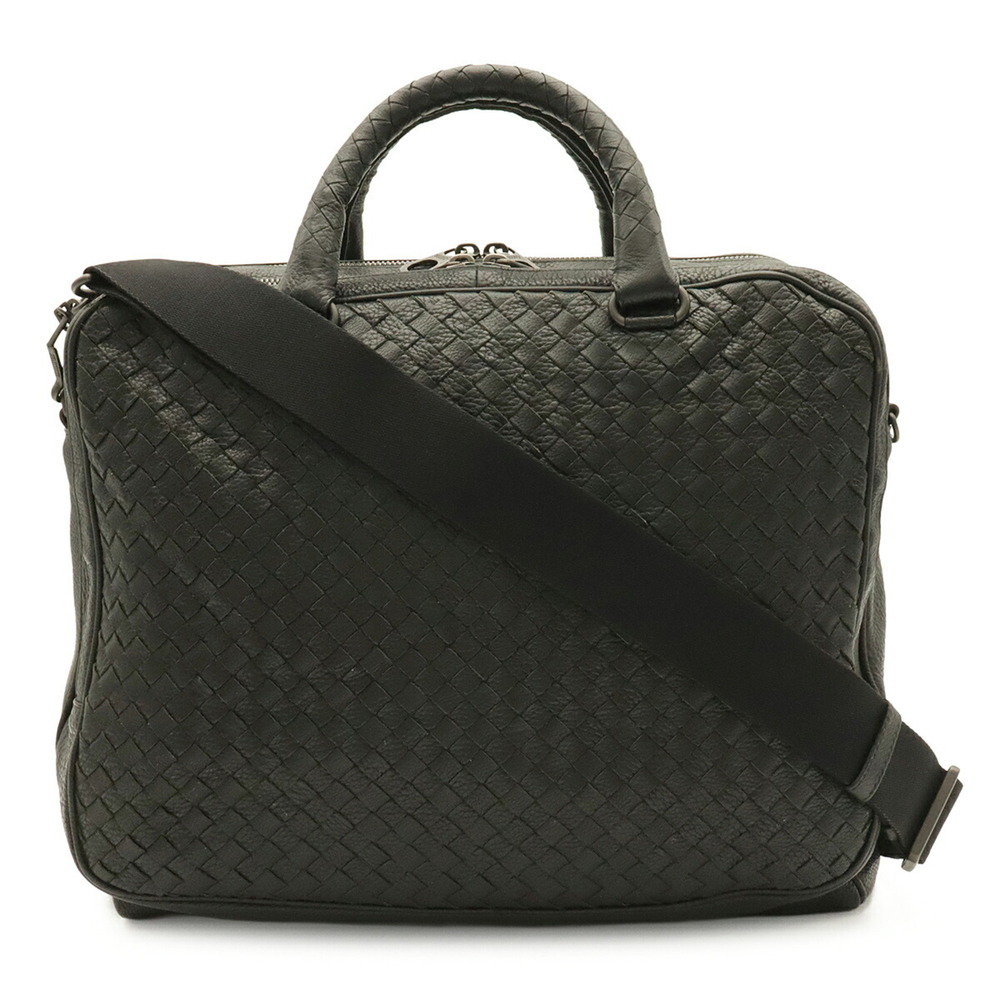 BOTTEGA VENETA Bottega Veneta Intrecciato Handbag Shoulder Bag Leather Black